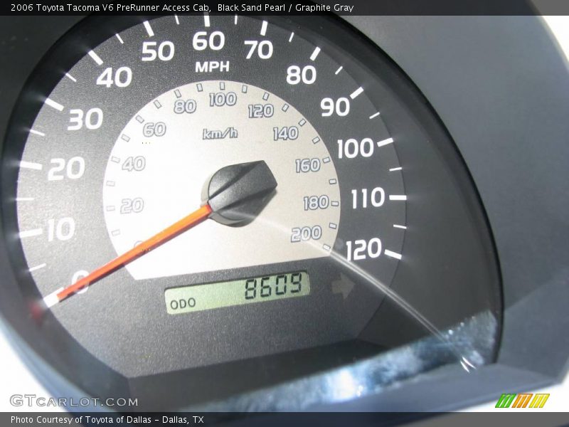 Black Sand Pearl / Graphite Gray 2006 Toyota Tacoma V6 PreRunner Access Cab