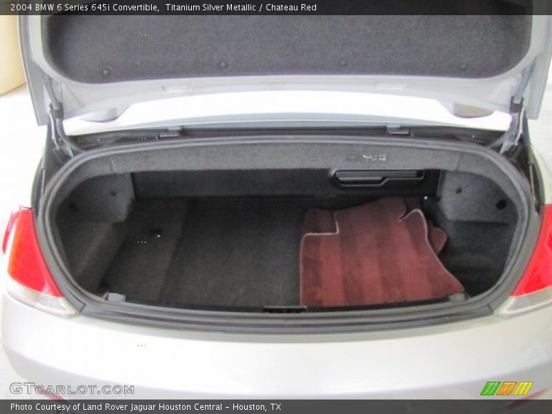  2004 6 Series 645i Convertible Trunk