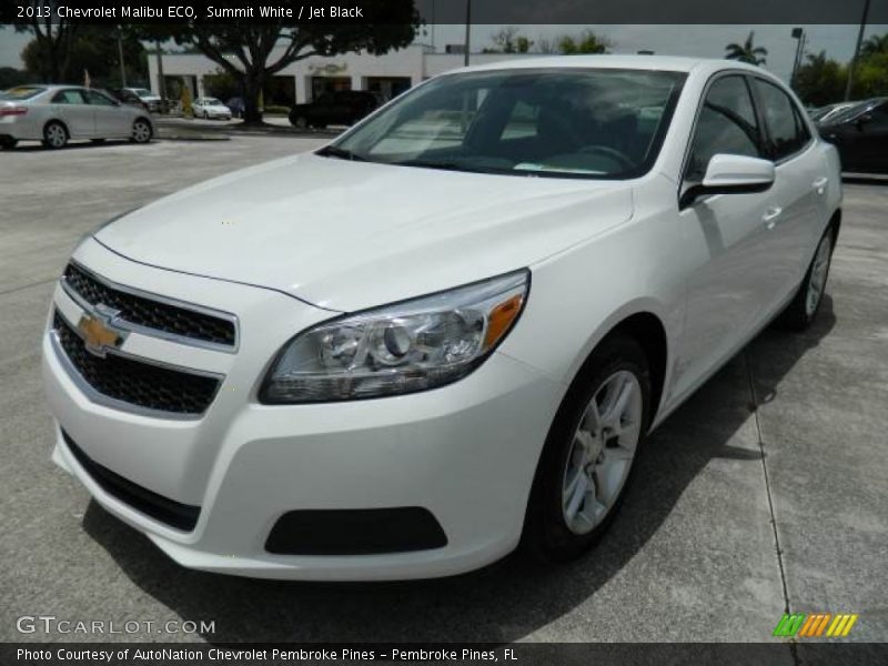 Summit White / Jet Black 2013 Chevrolet Malibu ECO
