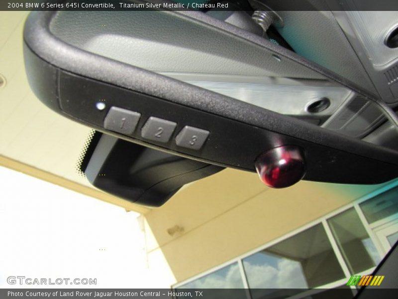 Titanium Silver Metallic / Chateau Red 2004 BMW 6 Series 645i Convertible
