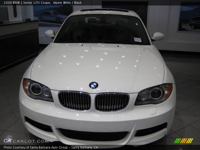 Alpine White / Black 2009 BMW 1 Series 135i Coupe