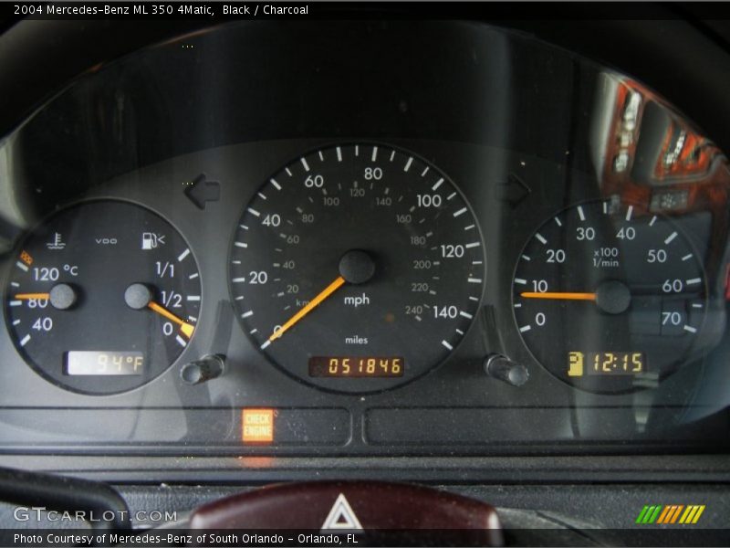  2004 ML 350 4Matic 350 4Matic Gauges