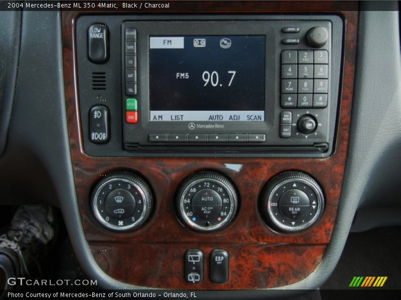 Controls of 2004 ML 350 4Matic