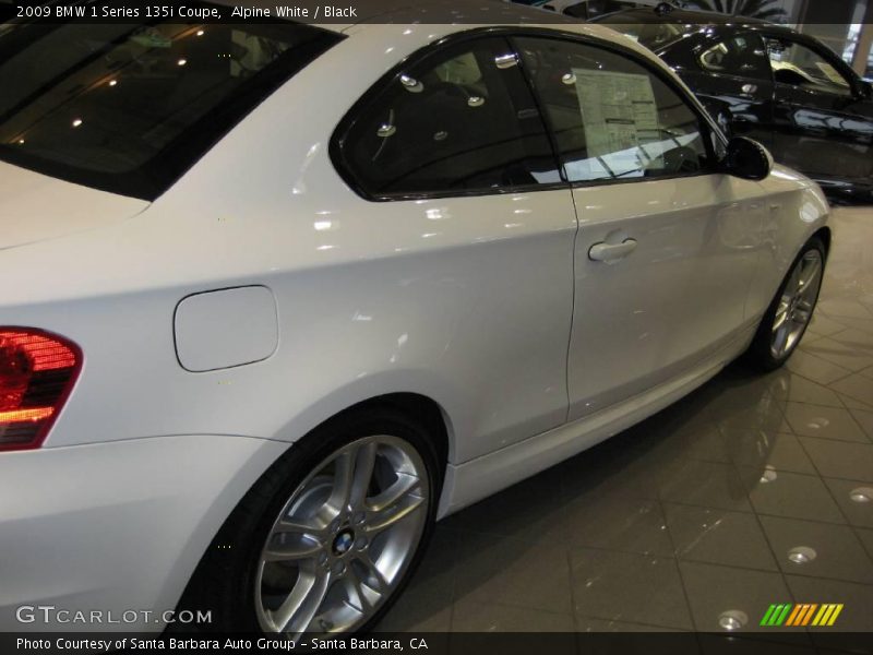 Alpine White / Black 2009 BMW 1 Series 135i Coupe