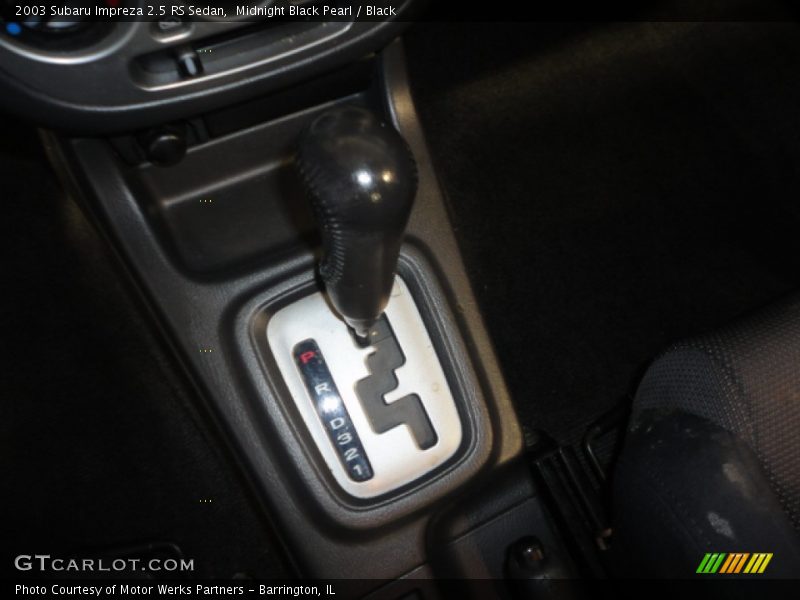 Midnight Black Pearl / Black 2003 Subaru Impreza 2.5 RS Sedan