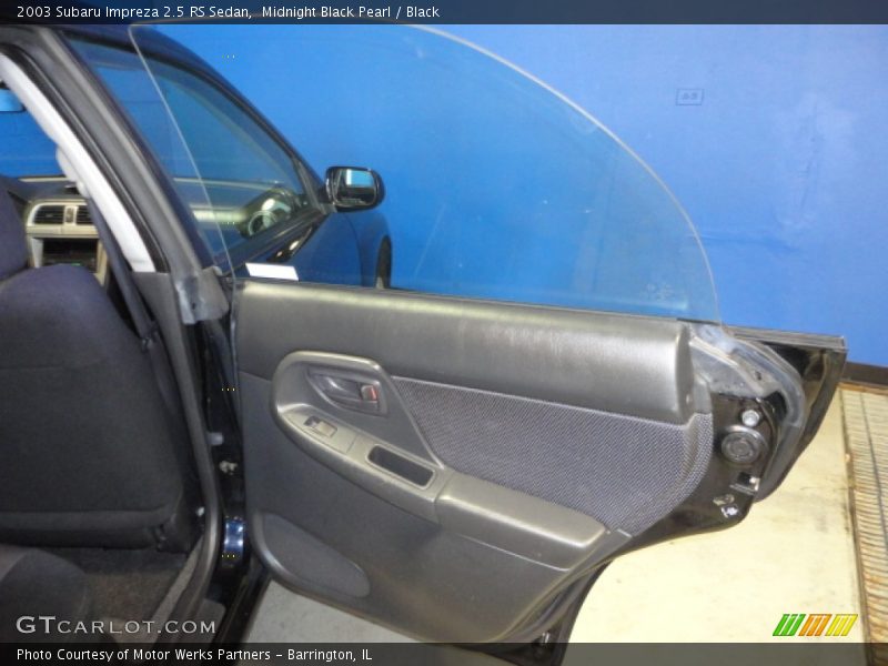 Midnight Black Pearl / Black 2003 Subaru Impreza 2.5 RS Sedan