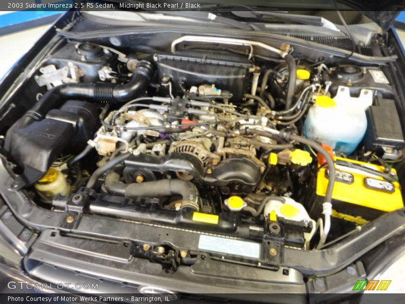 Midnight Black Pearl / Black 2003 Subaru Impreza 2.5 RS Sedan