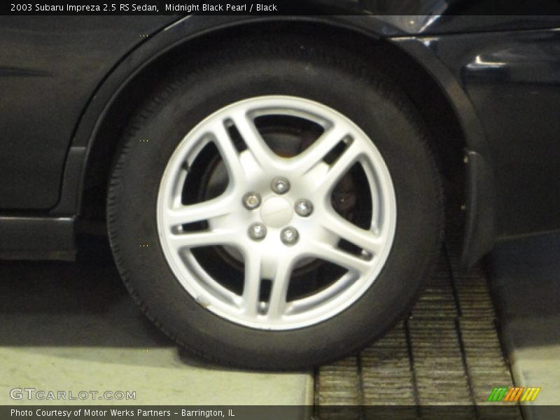 Midnight Black Pearl / Black 2003 Subaru Impreza 2.5 RS Sedan