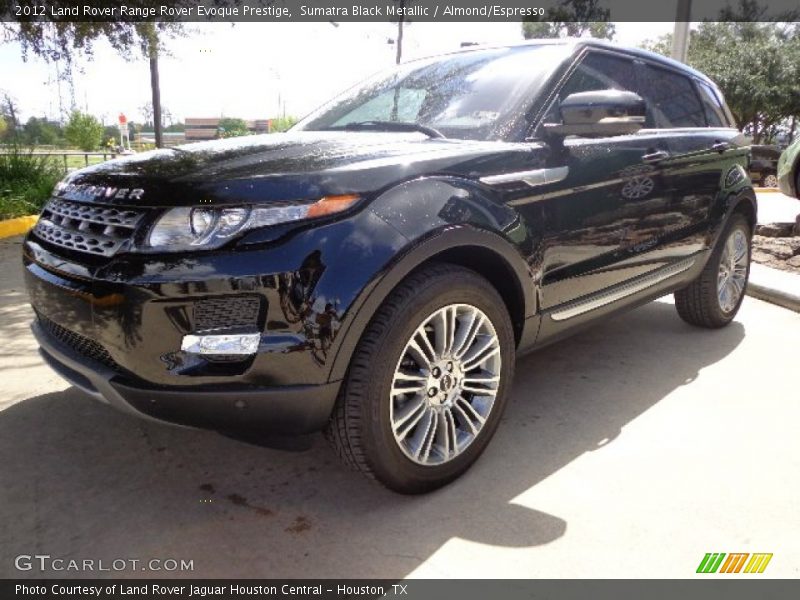 Sumatra Black Metallic / Almond/Espresso 2012 Land Rover Range Rover Evoque Prestige