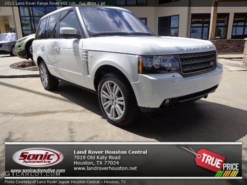 Fuji White / Jet 2012 Land Rover Range Rover HSE LUX
