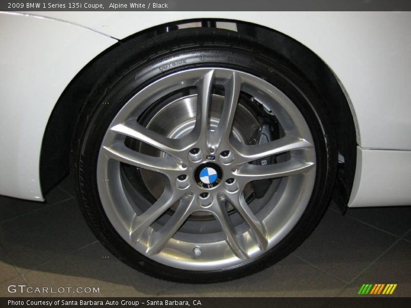 Alpine White / Black 2009 BMW 1 Series 135i Coupe