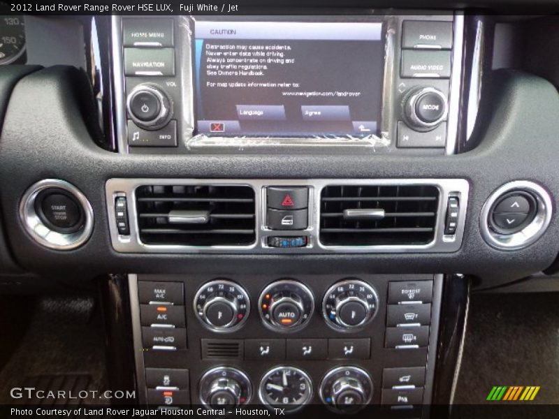 Fuji White / Jet 2012 Land Rover Range Rover HSE LUX