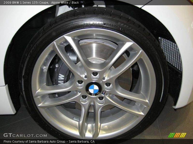 Alpine White / Black 2009 BMW 1 Series 135i Coupe