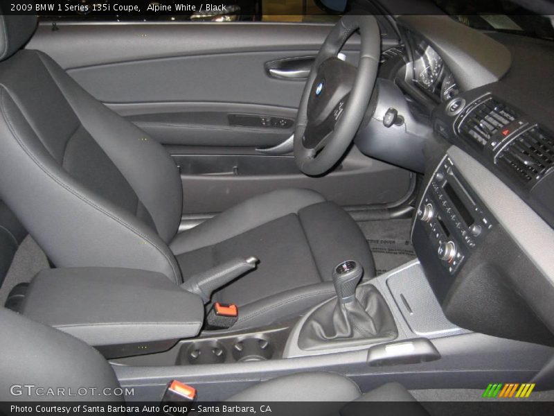 Alpine White / Black 2009 BMW 1 Series 135i Coupe