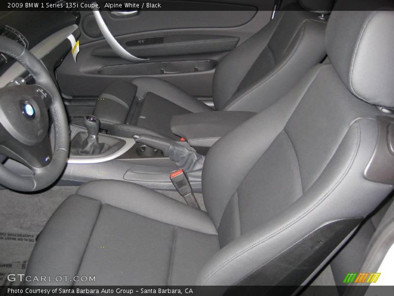 Alpine White / Black 2009 BMW 1 Series 135i Coupe