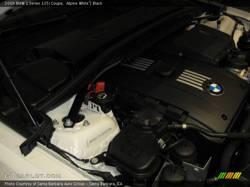 Alpine White / Black 2009 BMW 1 Series 135i Coupe