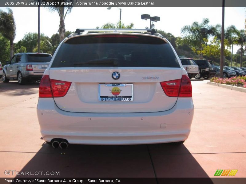 Alpine White / Saddle Brown Dakota Leather 2009 BMW 3 Series 328i Sport Wagon