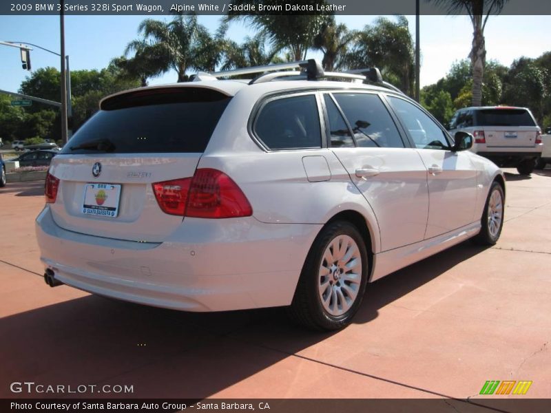 Alpine White / Saddle Brown Dakota Leather 2009 BMW 3 Series 328i Sport Wagon