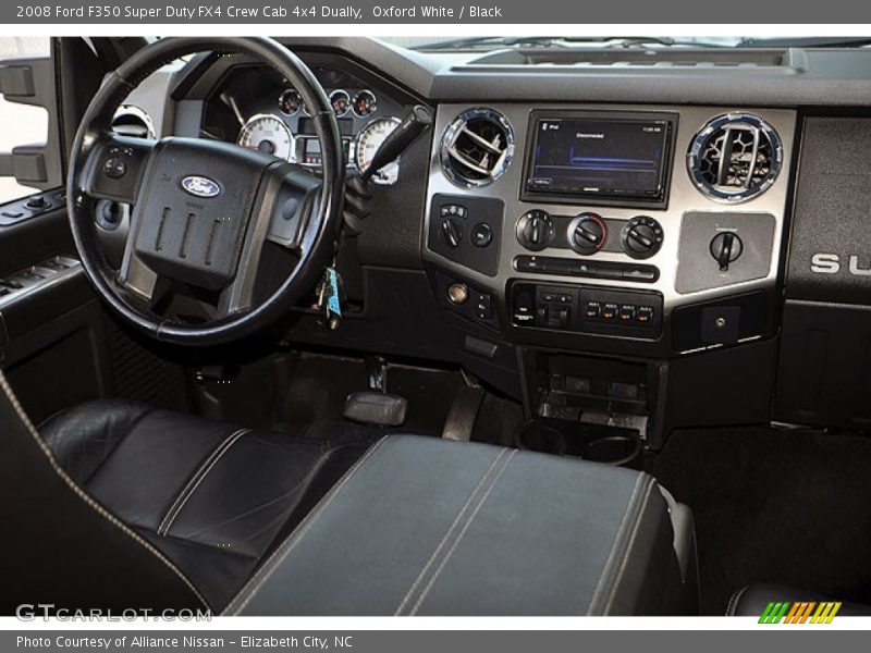 Oxford White / Black 2008 Ford F350 Super Duty FX4 Crew Cab 4x4 Dually