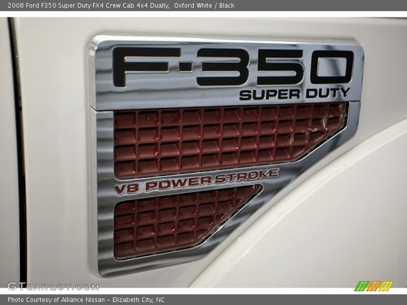 Oxford White / Black 2008 Ford F350 Super Duty FX4 Crew Cab 4x4 Dually