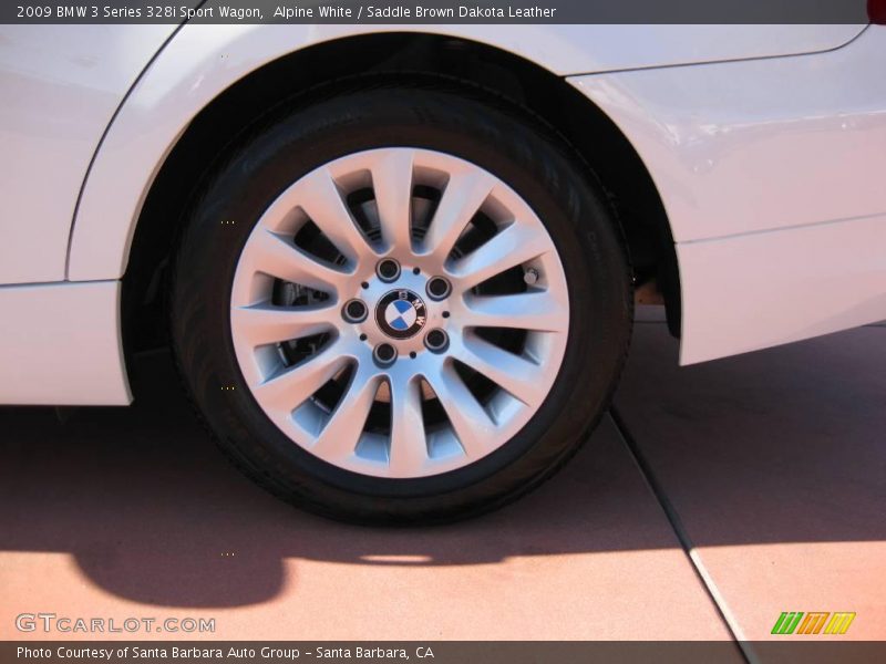 Alpine White / Saddle Brown Dakota Leather 2009 BMW 3 Series 328i Sport Wagon