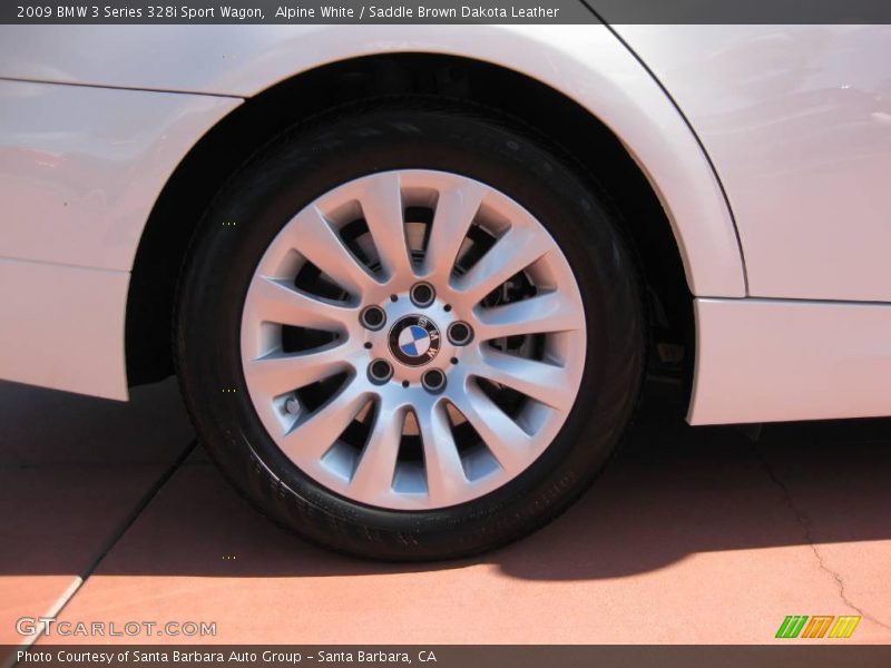 Alpine White / Saddle Brown Dakota Leather 2009 BMW 3 Series 328i Sport Wagon