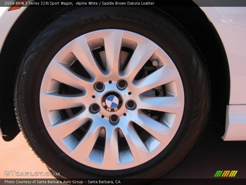 Alpine White / Saddle Brown Dakota Leather 2009 BMW 3 Series 328i Sport Wagon