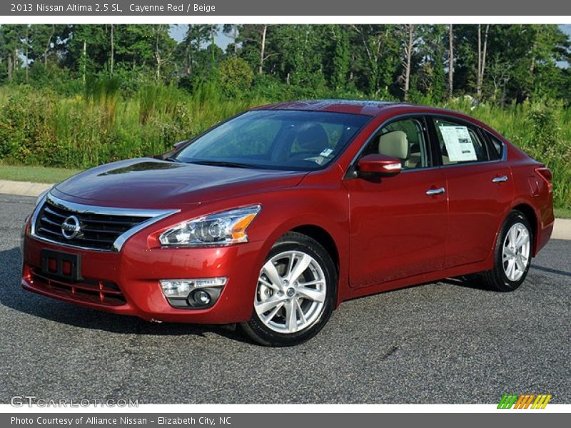 Cayenne Red / Beige 2013 Nissan Altima 2.5 SL