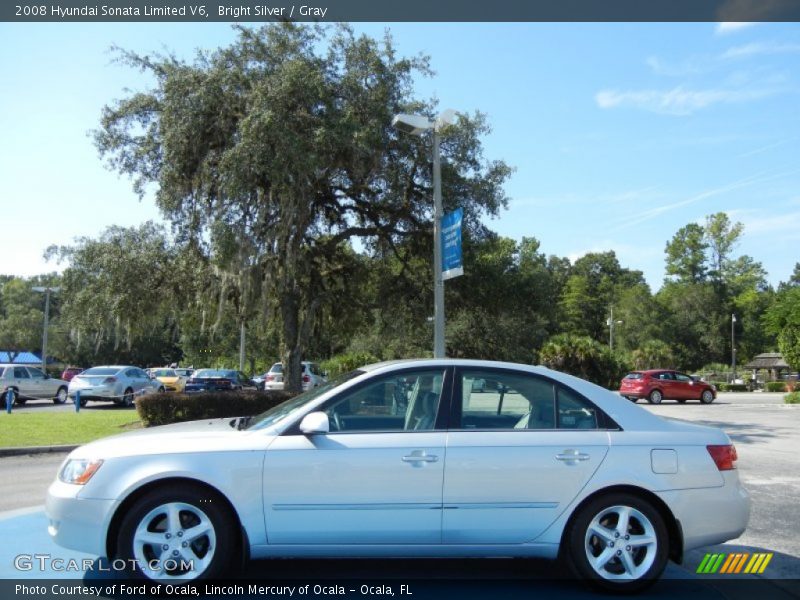 Bright Silver / Gray 2008 Hyundai Sonata Limited V6