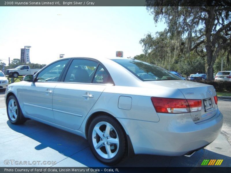 Bright Silver / Gray 2008 Hyundai Sonata Limited V6