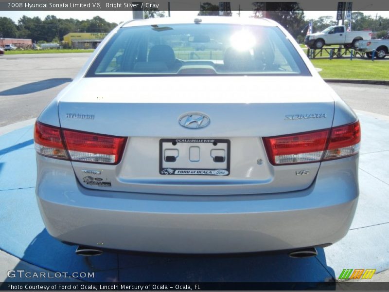 Bright Silver / Gray 2008 Hyundai Sonata Limited V6