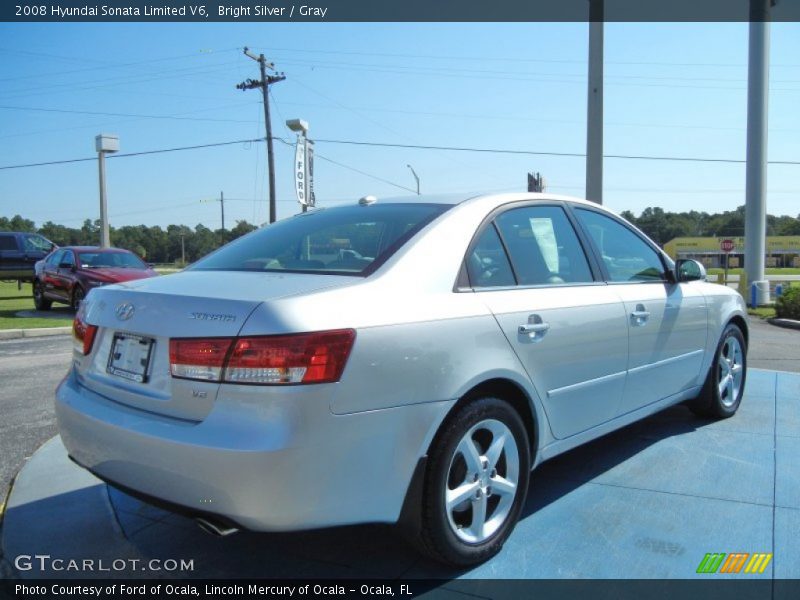Bright Silver / Gray 2008 Hyundai Sonata Limited V6