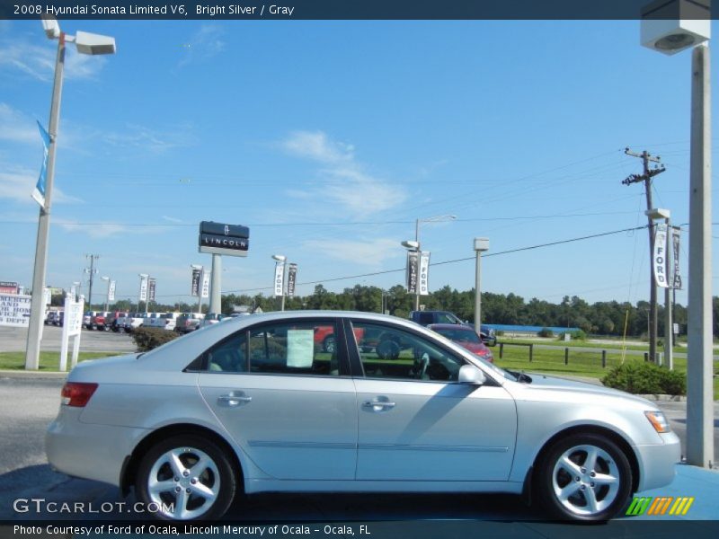 Bright Silver / Gray 2008 Hyundai Sonata Limited V6