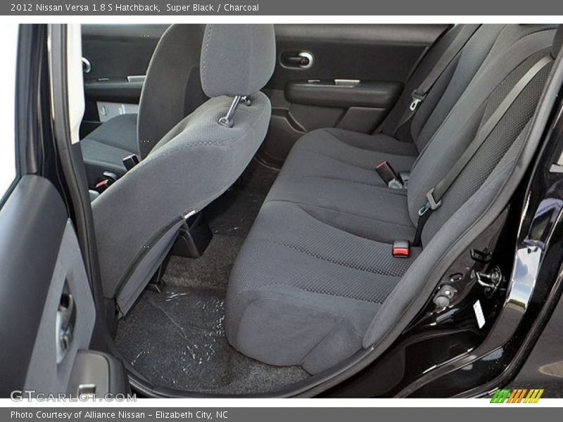Super Black / Charcoal 2012 Nissan Versa 1.8 S Hatchback