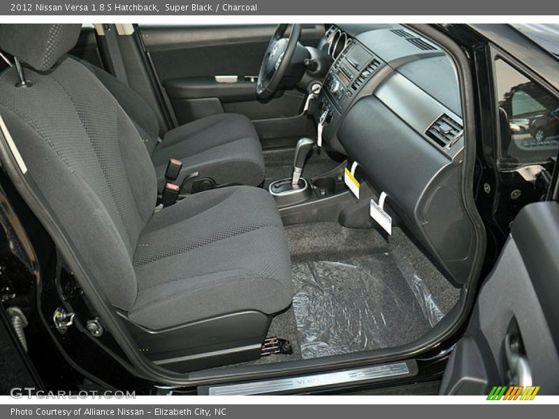 Super Black / Charcoal 2012 Nissan Versa 1.8 S Hatchback