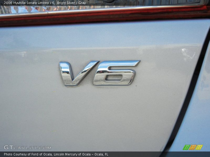 Bright Silver / Gray 2008 Hyundai Sonata Limited V6