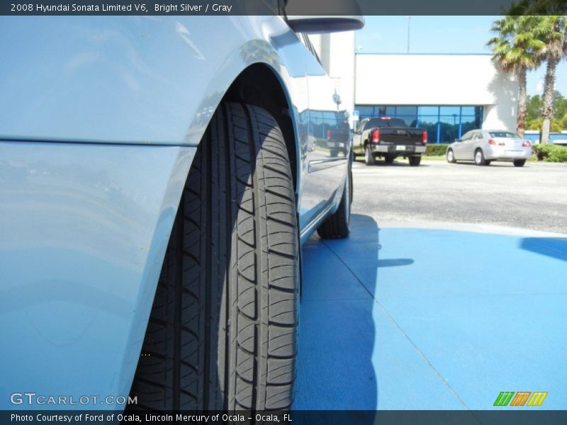 Bright Silver / Gray 2008 Hyundai Sonata Limited V6