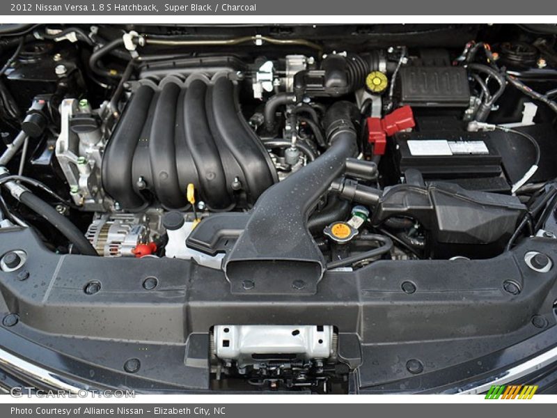 Super Black / Charcoal 2012 Nissan Versa 1.8 S Hatchback