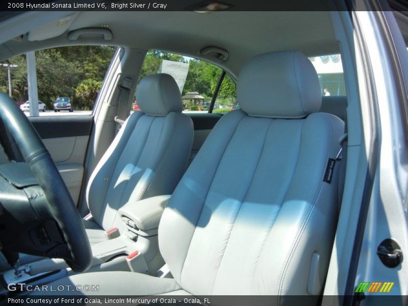 Bright Silver / Gray 2008 Hyundai Sonata Limited V6