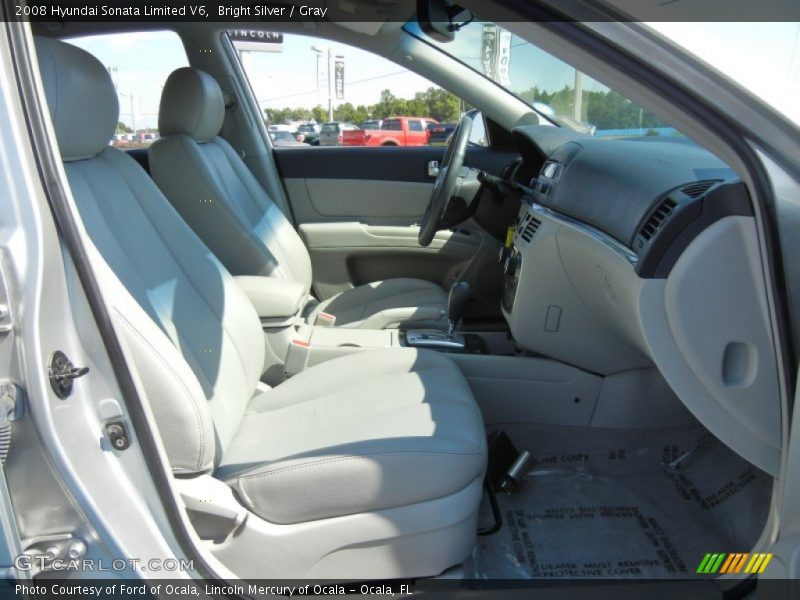 Bright Silver / Gray 2008 Hyundai Sonata Limited V6