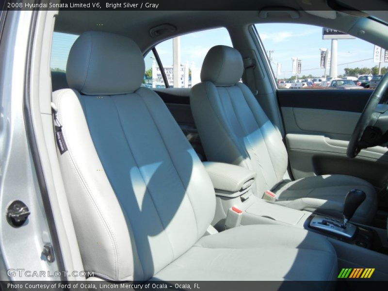 Bright Silver / Gray 2008 Hyundai Sonata Limited V6