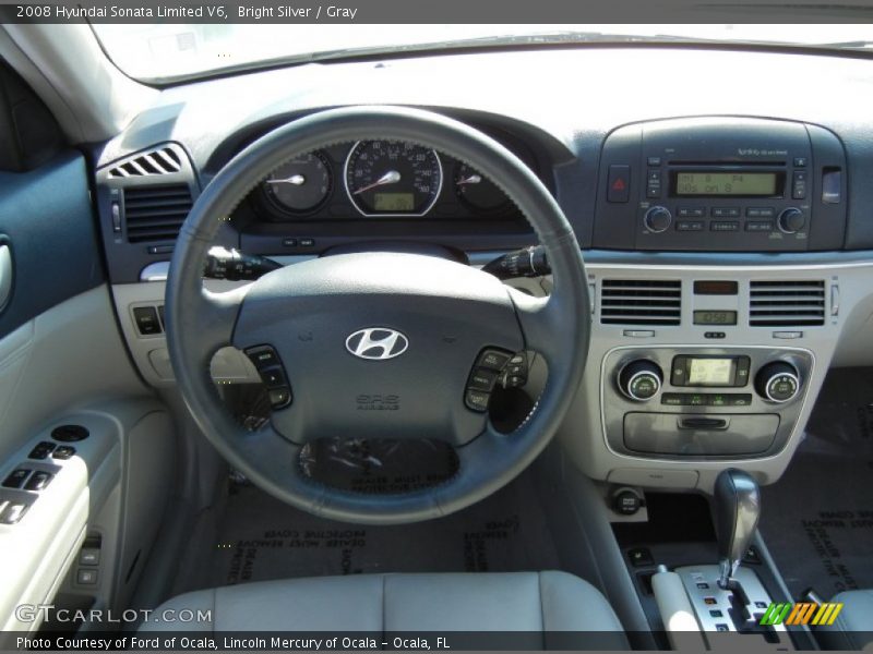 Bright Silver / Gray 2008 Hyundai Sonata Limited V6