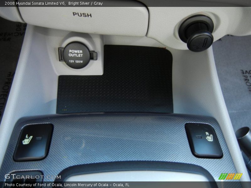 Bright Silver / Gray 2008 Hyundai Sonata Limited V6