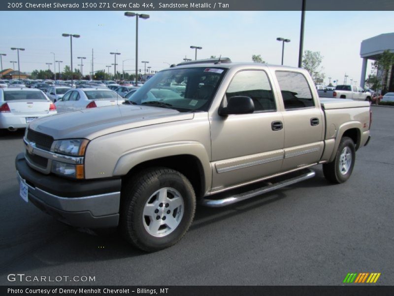 Sandstone Metallic / Tan 2005 Chevrolet Silverado 1500 Z71 Crew Cab 4x4