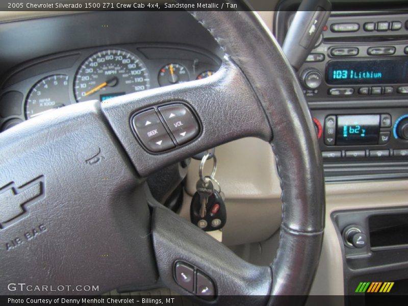Sandstone Metallic / Tan 2005 Chevrolet Silverado 1500 Z71 Crew Cab 4x4