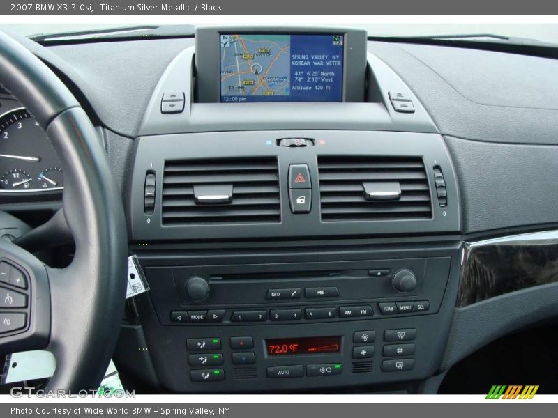 Titanium Silver Metallic / Black 2007 BMW X3 3.0si