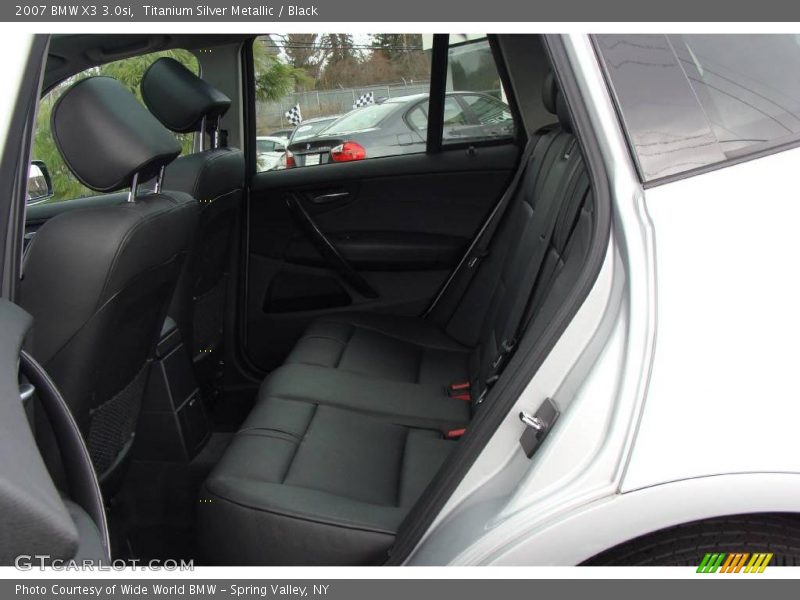 Titanium Silver Metallic / Black 2007 BMW X3 3.0si