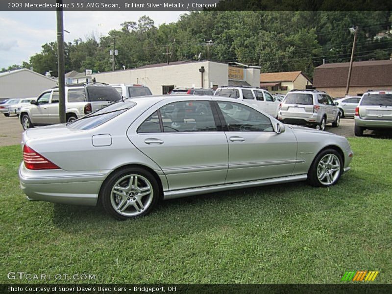 Brilliant Silver Metallic / Charcoal 2003 Mercedes-Benz S 55 AMG Sedan
