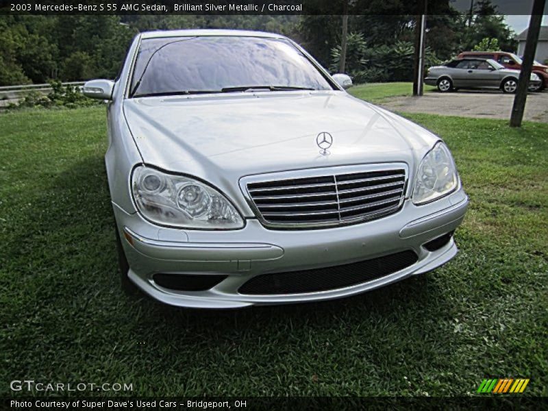Brilliant Silver Metallic / Charcoal 2003 Mercedes-Benz S 55 AMG Sedan