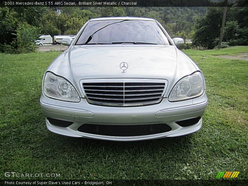 Brilliant Silver Metallic / Charcoal 2003 Mercedes-Benz S 55 AMG Sedan